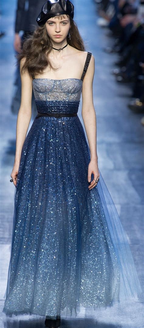 dior blue evening gown 2017|christian dior gowns suits.